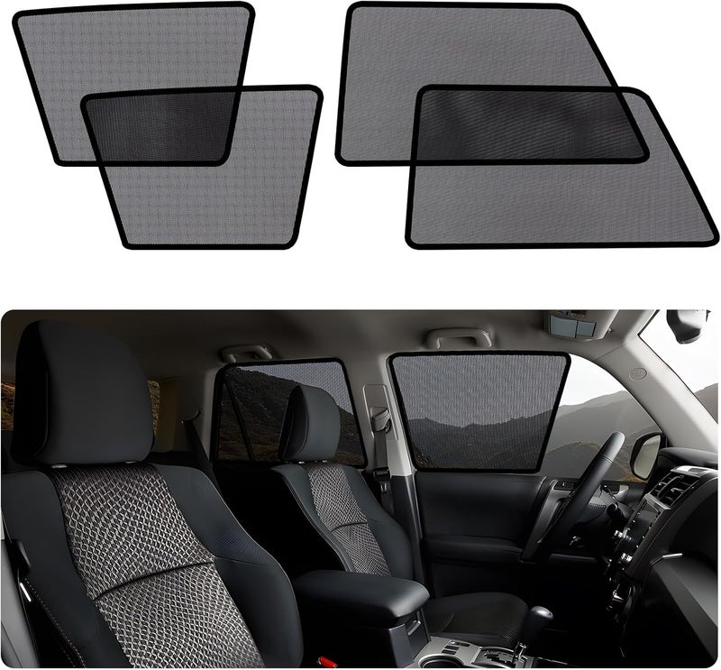 KOCZIL 2011-2023 4Runner Window Shades -Car Window Shade for Baby and Driver, Breathable Mesh Car Privacy Curtains for Side Windows, UV Protection and Heat Insulation for Road Trips, Napping - Image 1